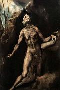 GRECO, El Saint Jerome Penitent oil on canvas